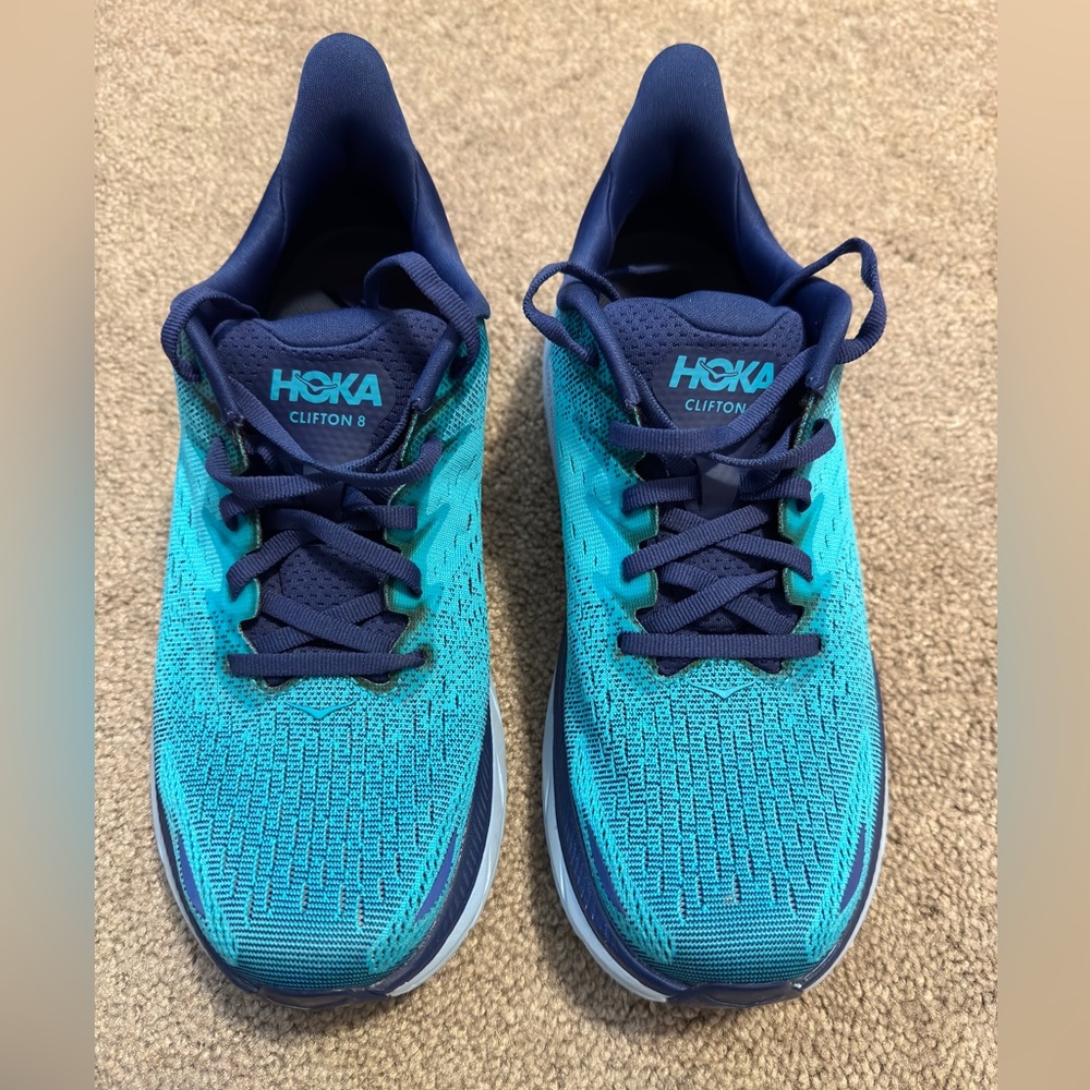 Men’s Hoka Clifton 8.  Size 8. Worn twice.